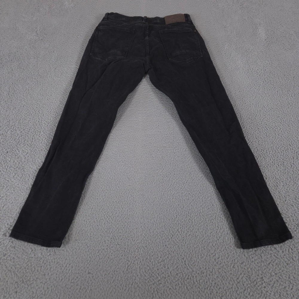Zara Jeans Men 34x31 Black Skinny Slim Fit Washed Denim Five Pocket Pants Preppy